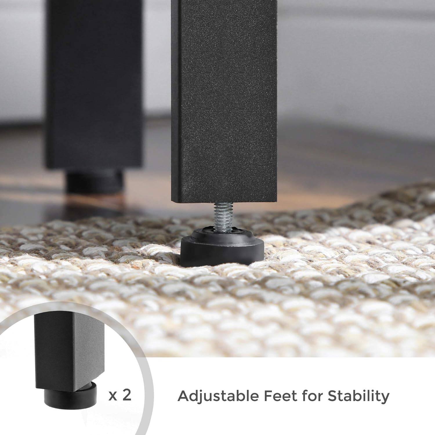 Adjustable Feet for Stability  
x 2
