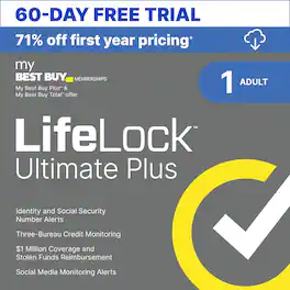 Ultimate Plus Identity Theft Protection Individual Plan for 60 Days, Auto-Renews at $99.99 for First Year