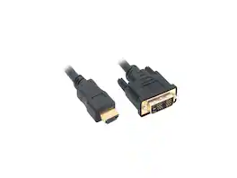 Nippon Labs - DVI 3 HDMI 10 ft. HDMI Male to DVI-D Adapter Cable with Gold-plated Connector, Black