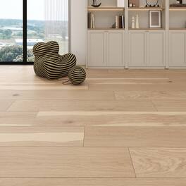 Dotfloor - Superoak PLUS Laminate Flooring - 72.7"x9.6" Planks, 6 Planks/Box (27.09 sq ft/Box), 12mm Thick, AC5 Wear Rating - Vintage Oak