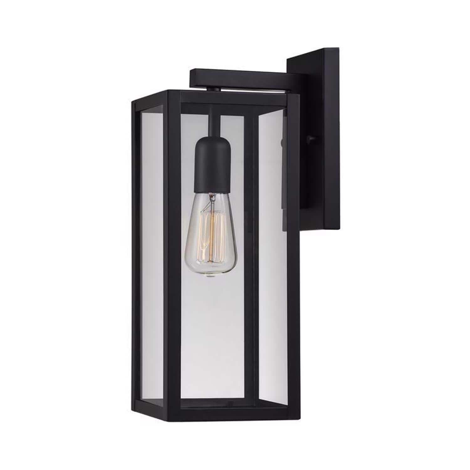 Globe Electric - Vintage 1-Light Matte Black Hurley Wall Sconce price history on PriceWatchPro