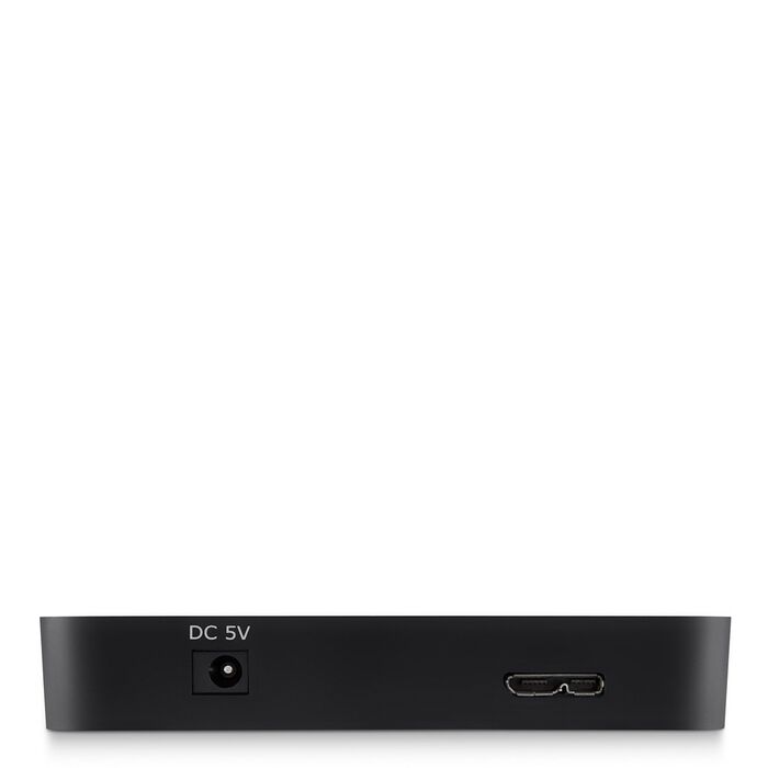Left. Belkin - SuperSpeed USB 3.0 4-Port Hub - Black.