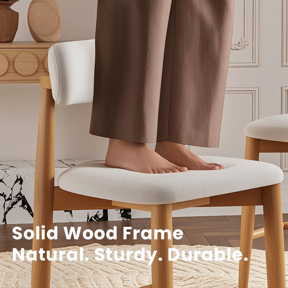 Solid Wood Frame Natural. Sturdy. Durable.