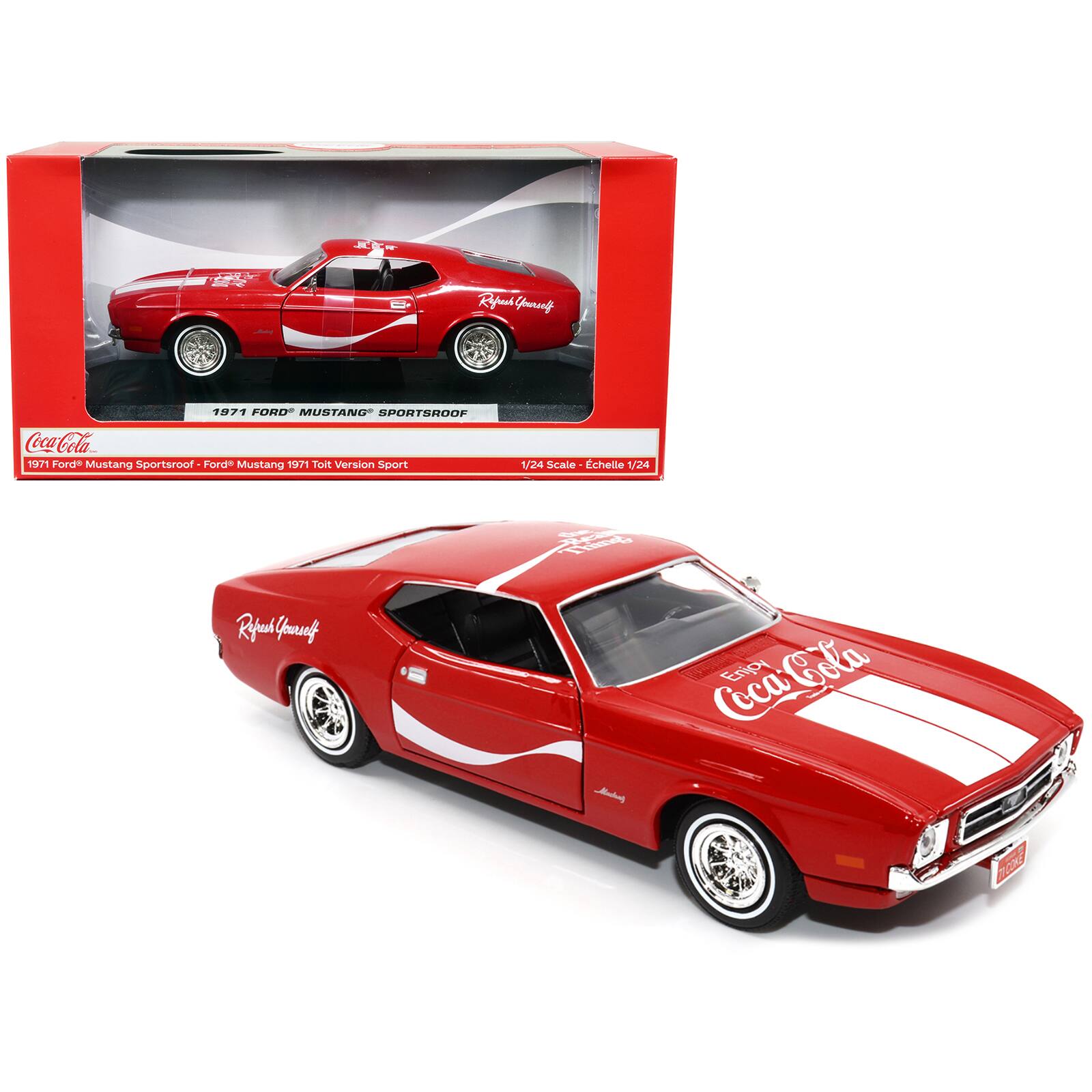 Rybeah Young

1971 FORD MUSTANG SPORTSROOF Coca-Cola 1971 Ford Mustang Sportsroof Ford Mustang 1971 Toit Version Sport

1/24 Scale - Échelle 1/24

Rifandi Yourself

the Thing Coca-Cola Madial

COKE