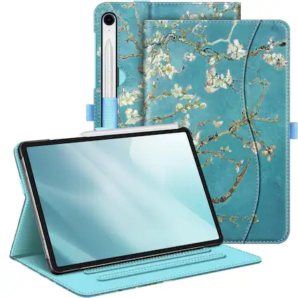 Front. Kitcheniva - Slim Protective Case For Samsung Galaxy Tab S9 FE 10.9 Inch Blossom - Blossom.