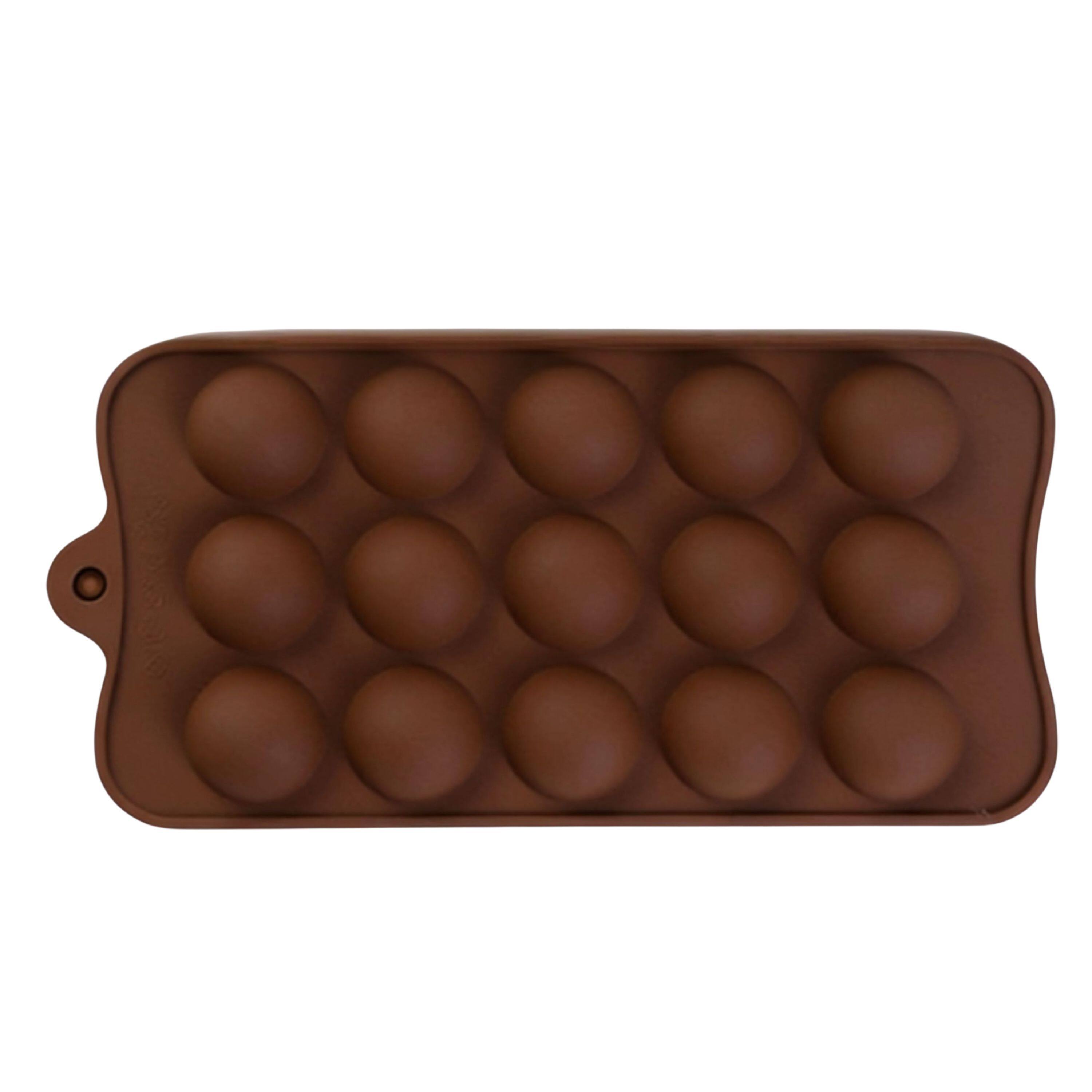 Front. Kitcheniva - Silicone Half Sphere Chocolate Drop Mold (4.1 x 8.4 Inch).
