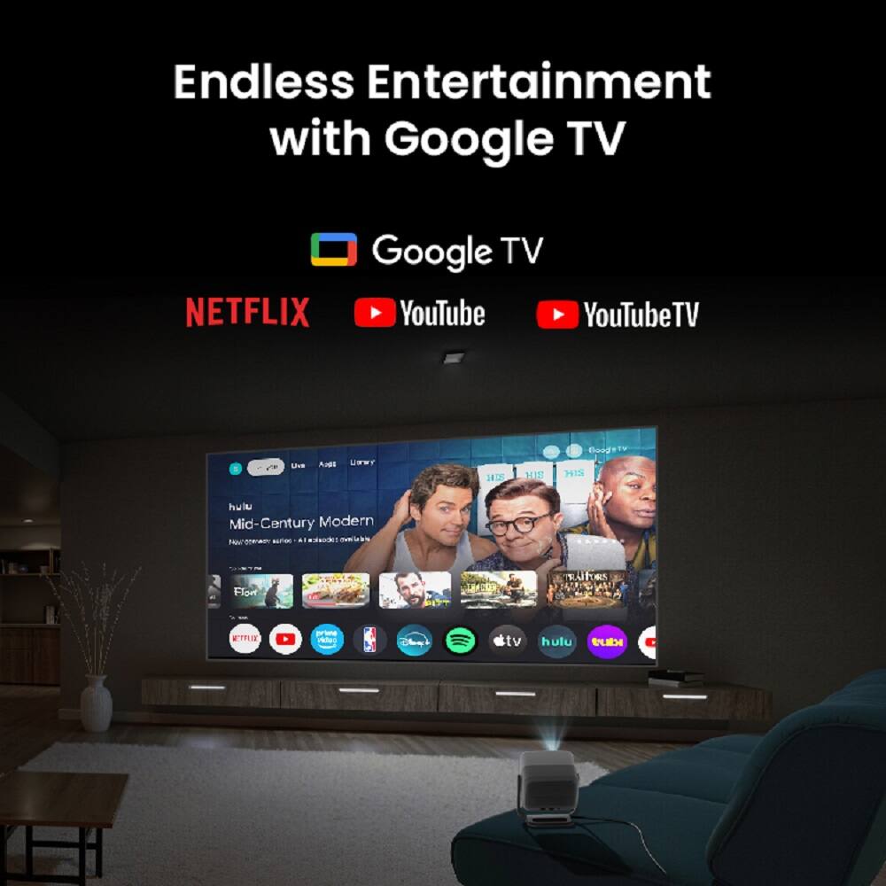Endless Entertainment with Google TV

Google TV

NETFLIX YouTube YouTubeTV

Mid Century Modern - a Netflix original series - available on Google TV

hulu

Spotify

tv

hulu

NBC