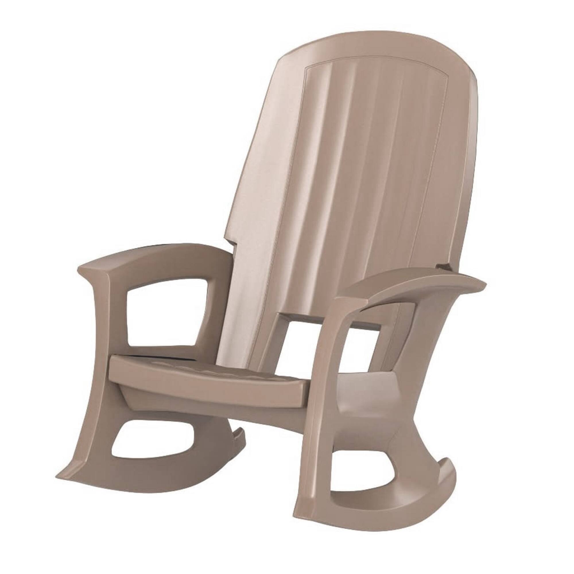 Alt View 7. Semco - Semco Plastics Rockaway Heavy Duty All-Weather Outdoor Rocking Chair, Taupe - Taupe.