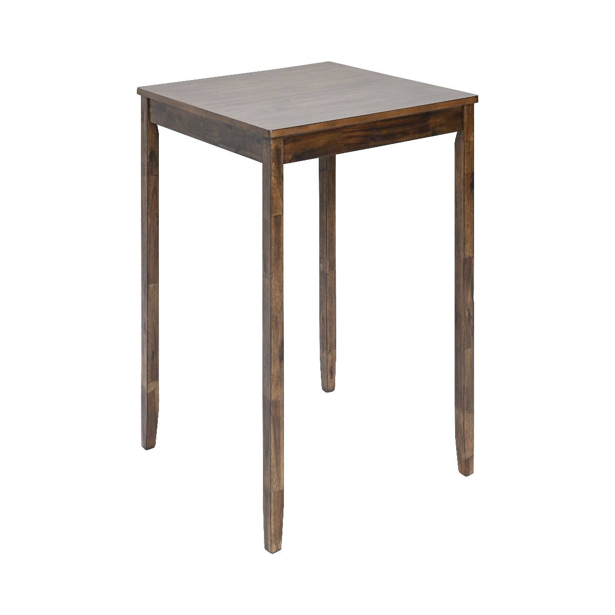 Alt View 6. Loheer - Loheer 5 Piece Dining Table Set, Walnut Square Counter Height Table with Four Upholstered Chairs - Walnut.