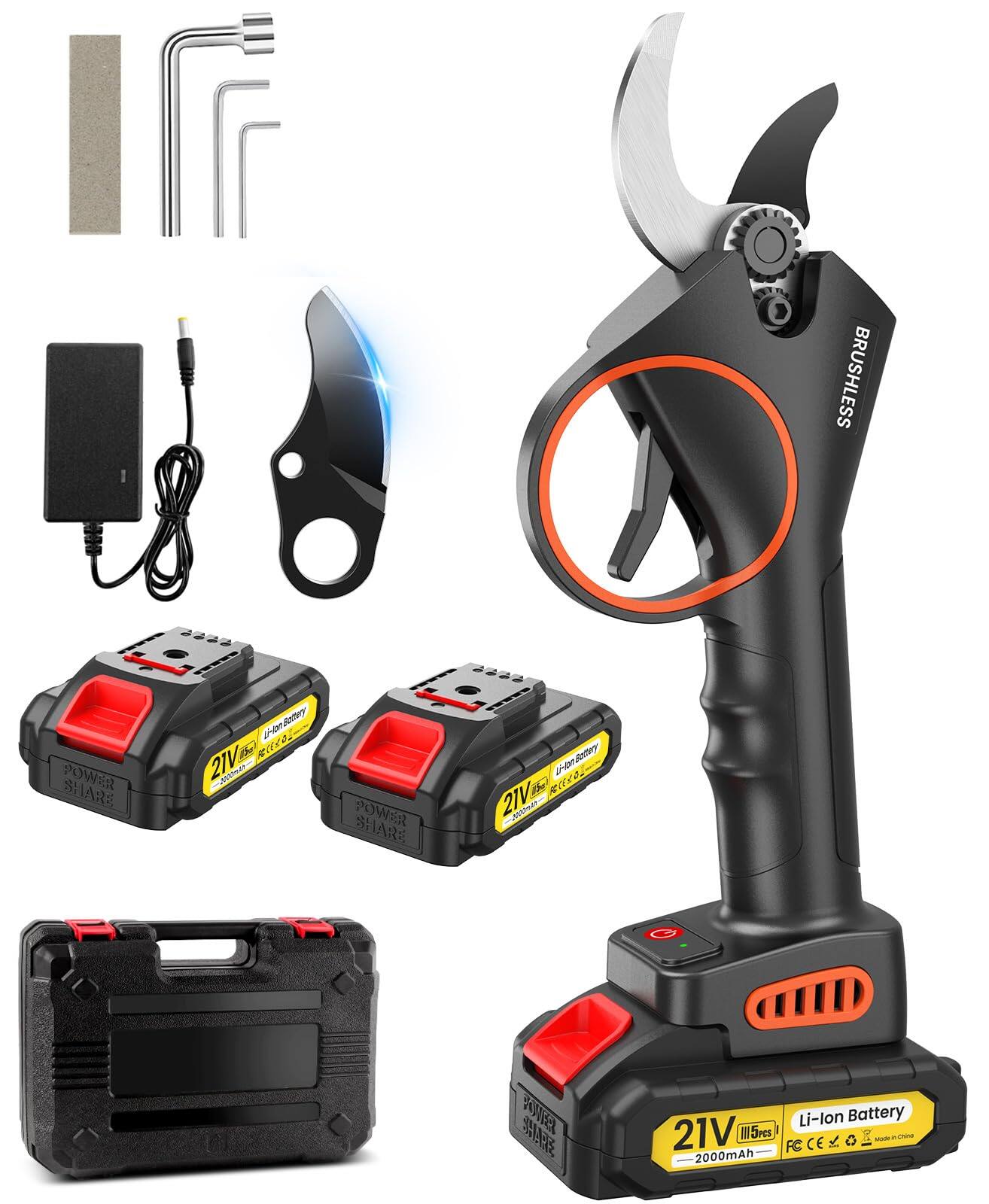 BRUSHLESS POWER SHARE  
21V  
Li-Ion Battery  
2000mAh  
POWER SHARE  
21V  
Li-Ion Battery  
2000mAh  
POWER SHARE  
21V  
Li-Ion Battery  
2000mAh  
POWER SHARE  
21V  
Li-Ion Battery  
2000mAh