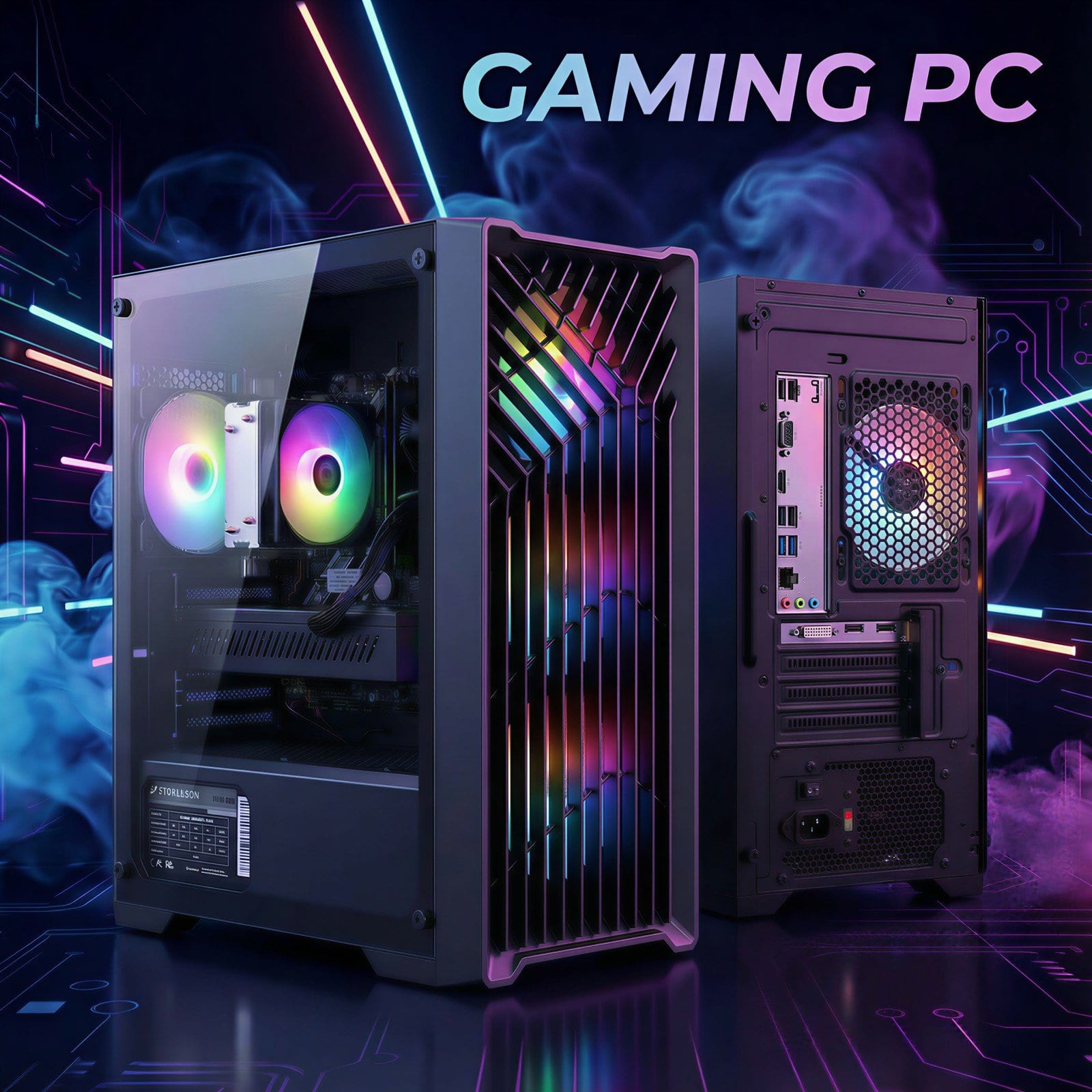 STGAubron Gaming Desktop PC, Intel Core i7 up to 3.9G, GeForce RTX