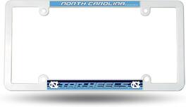 Rico Industries - North Carolina UNC Tar Heels White Plastic License Plate Frame - Multi