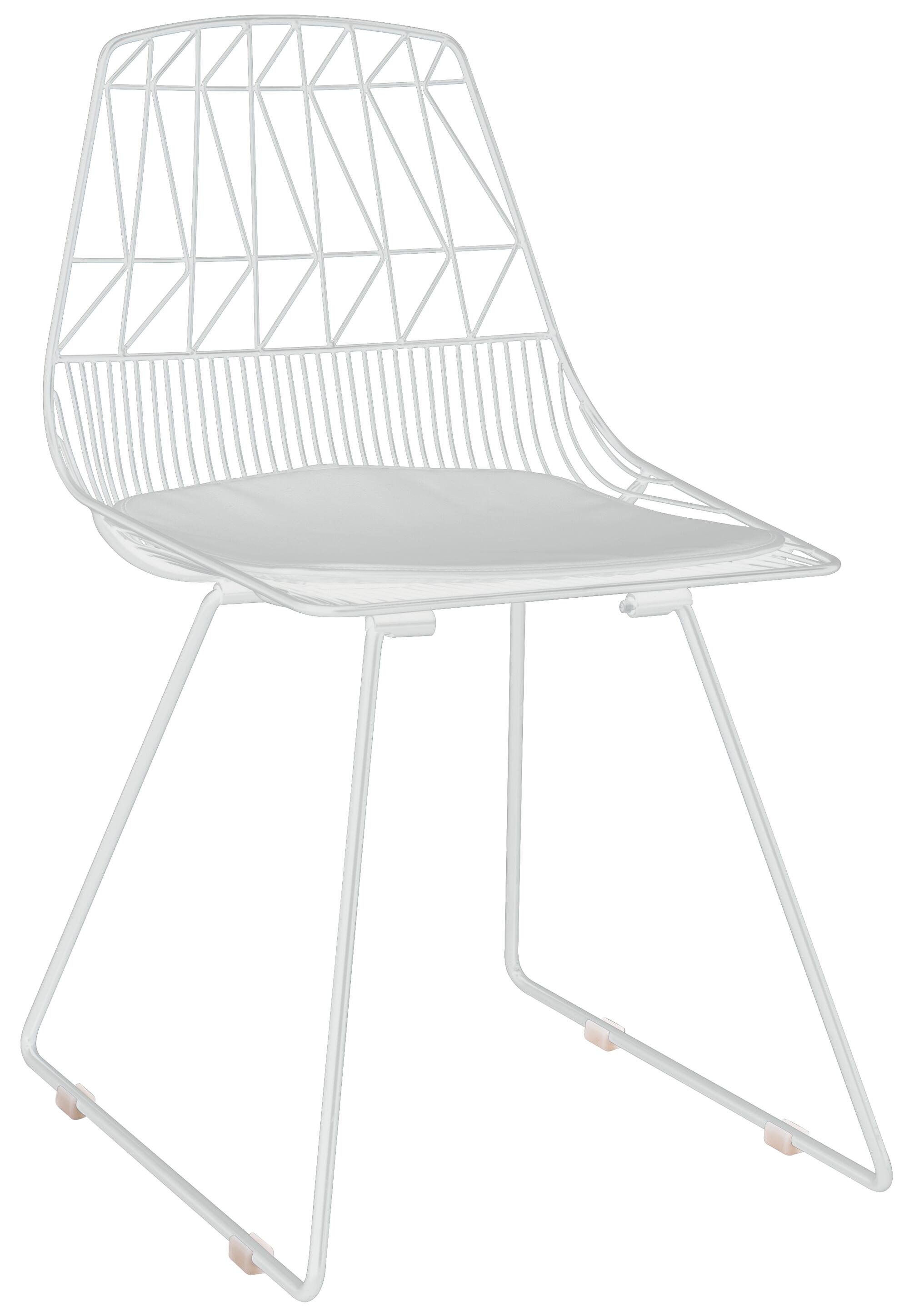 Back. Adore Decor - Adore Decor Vivi Dining Chair, Set of 2, White - White.