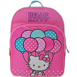 UPD - Sanrio Hello Kitty with Balloons 16" Pink School Backpack with Front Pocket - Multicolored