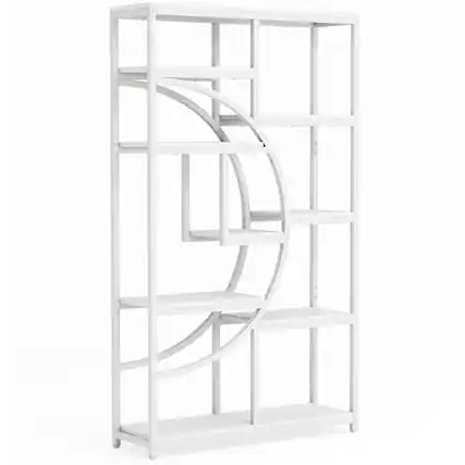 Front. Kadyn - Kadyn Bookshelf, Storage Shelf, Bookcase,Freestanding Bookshelf, 68.9" Etagere Bookcase with 9 Open Shelves,White - White.