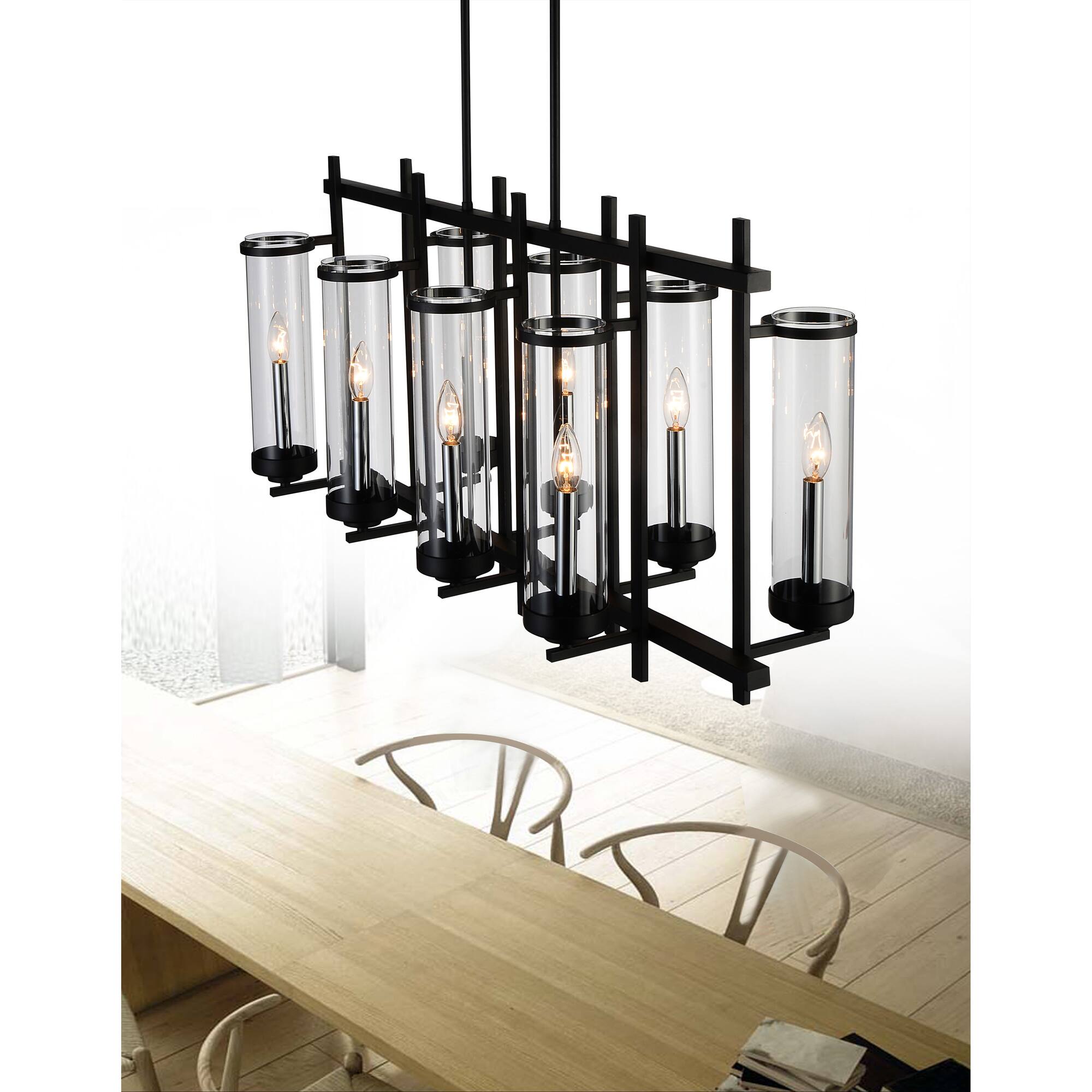 Alt View 2. CWI Lighting - Sierra 8 Light Up Chandelier With Black Finish - Black.