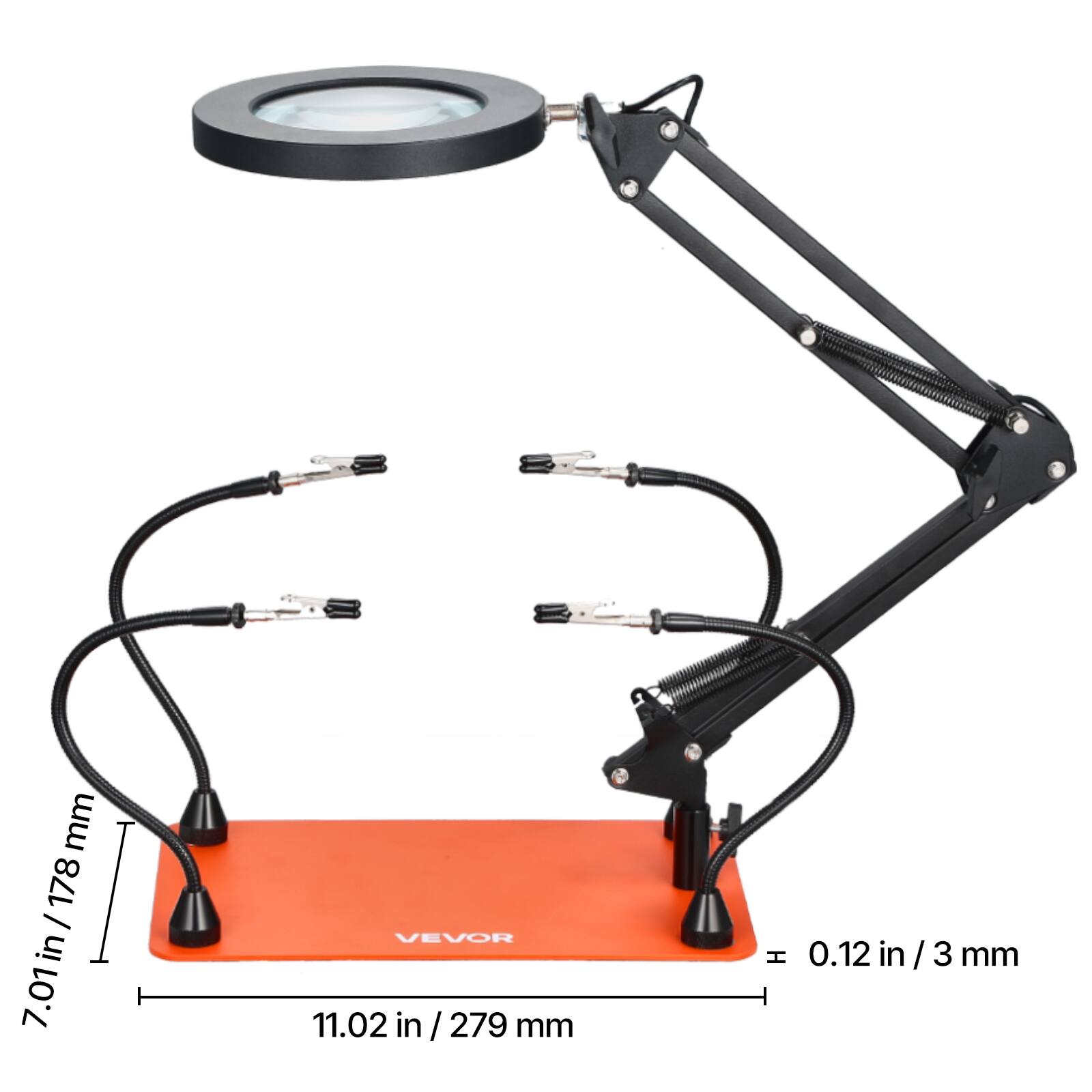 7.01 in / 178 mm  
11.02 in / 279 mm  
0.12 in / 3 mm