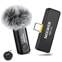 Neewer - KM23 Wireless Lav Mic, USB-C, Noise Cancelling