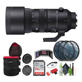 Sigma - 70-200mm f/2.8 DG DN OS Sports Lens (Sony E) + Bundle - Black