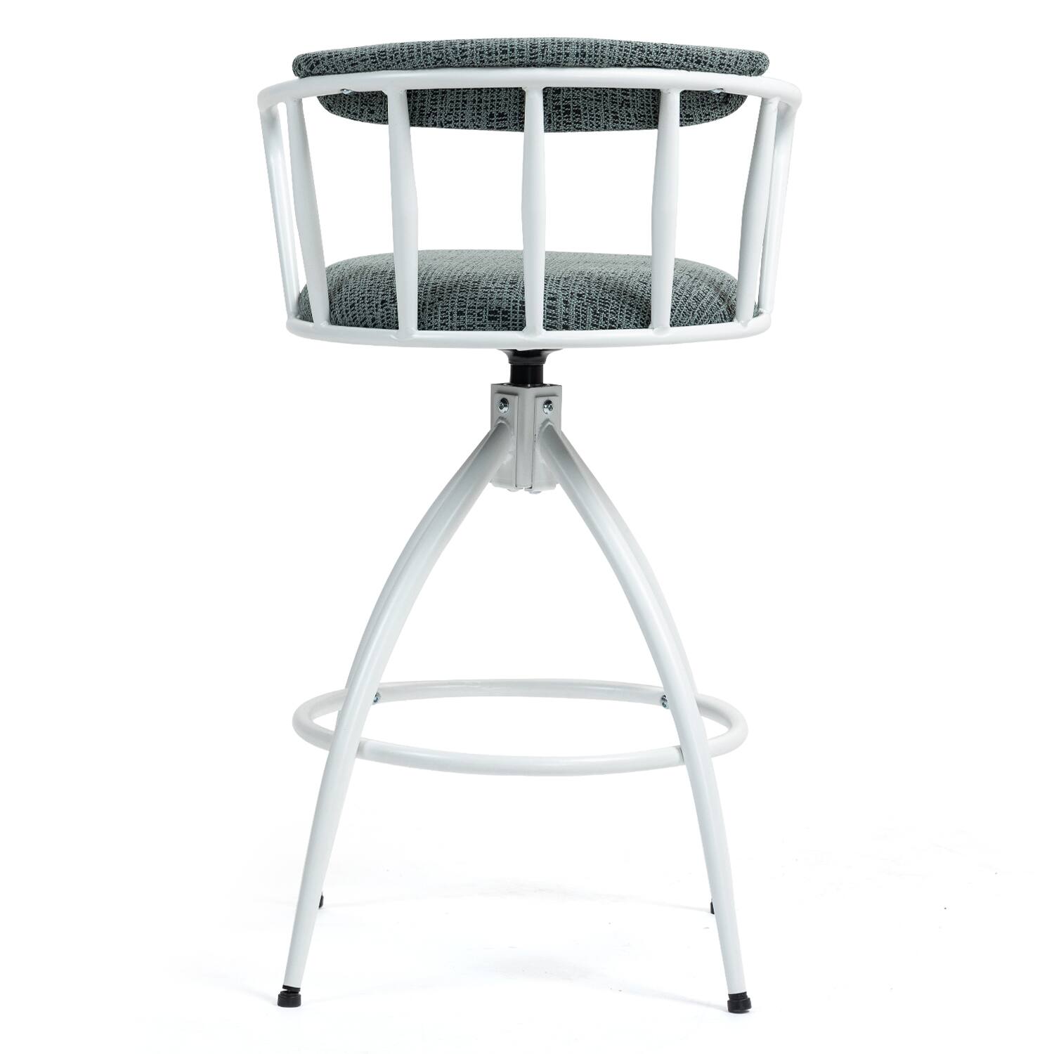 Alt View 8. HTUTWOO - Modern Bar Stools Set of 2, Adjustable Swivel Counter Height Bar Stool, Industrial Design Outdoor Stool - Green.