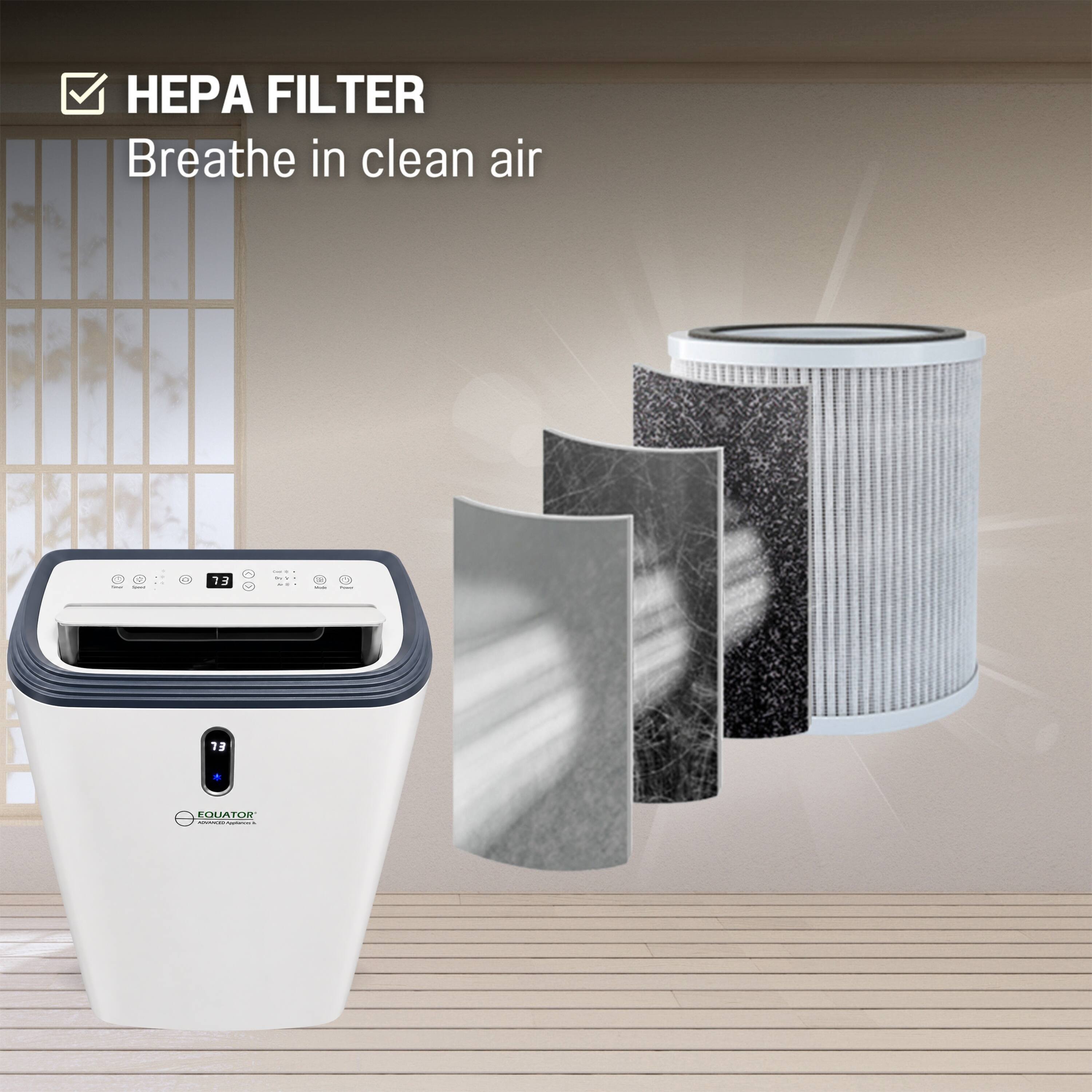 HEPA FILTER  
Breathe in clean air  

EQUATOR  
73