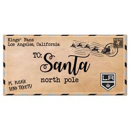 Fan Creations - Los Angeles Kings 6'' x 12'' Letter to Santa Sign - Multicolor