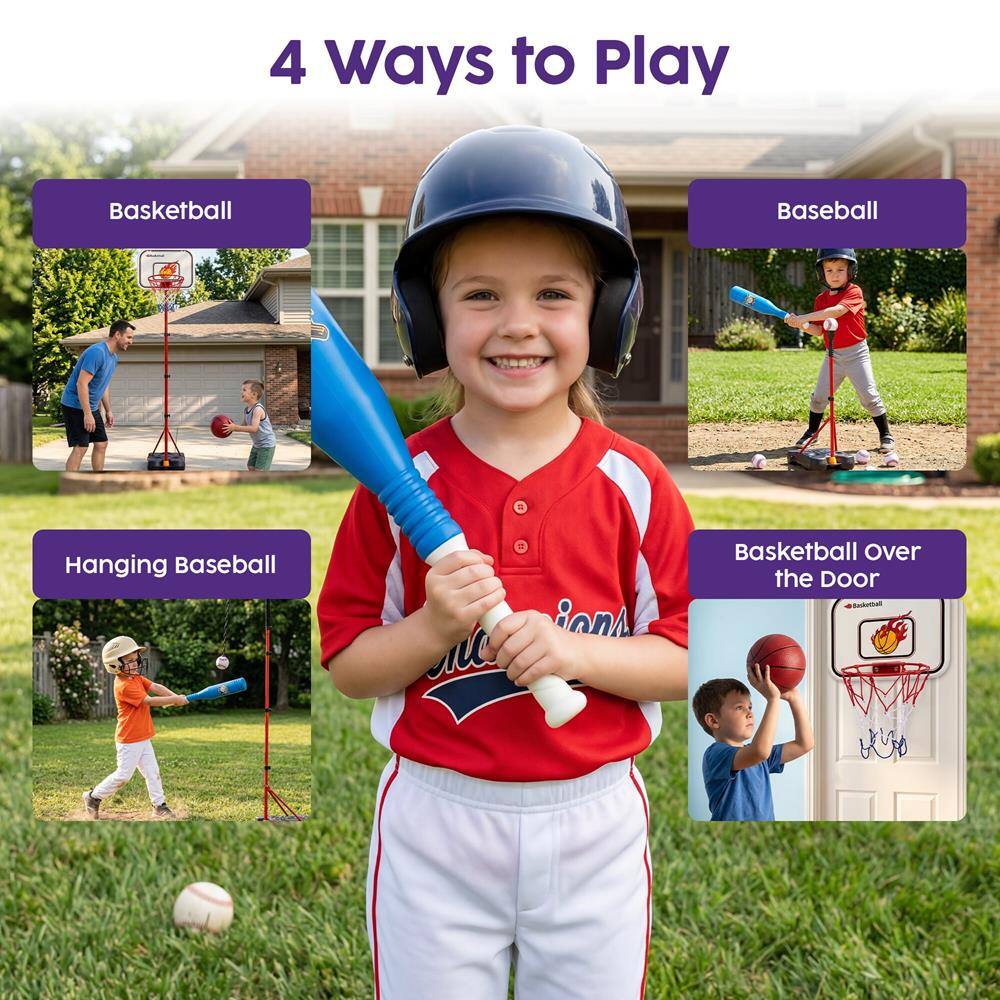 4 Ways to Play

Basketball

Baseball

Hanging Baseball

Basketball Over the Door