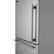Alt View 5. Forno Appliances - Milano Espresso 17.2 Cu. Ft. Bottom Freezer Refrigerator with Built-In Ice Maker - Stainless Steel.
