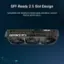 The text on the image is grouped and corrected as follows:

"SFF-Ready 2.5 Slot Design: Compatible with small-form-factor builds and deliver optimal thermal performance."