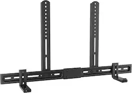 Schertz - Adjustable Soundbar Mount, Universal Bracket for Soundbars with/without Holes, 3.9"–6.1", 13 lbs - Black