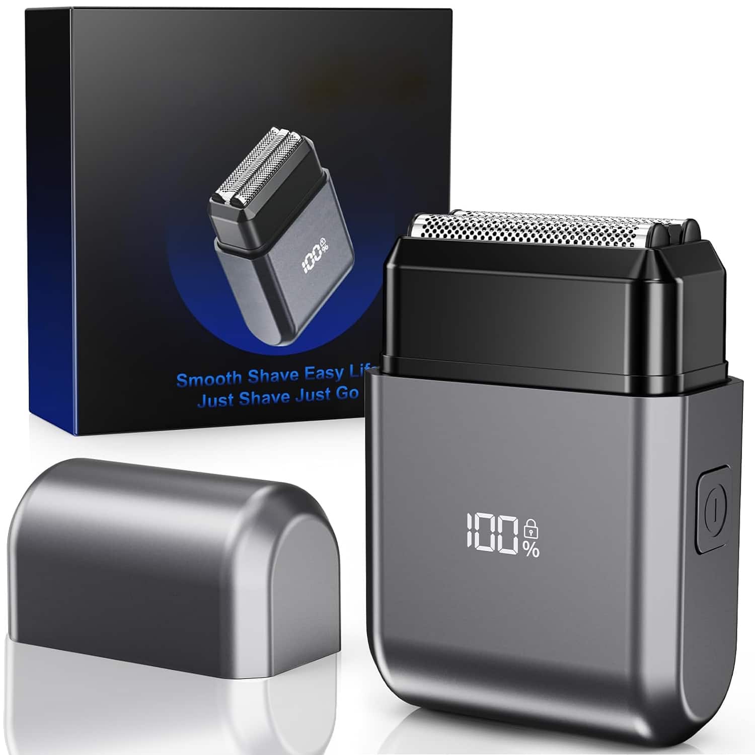 Sweet - Electric Foil Shavers for Men, Mini Electric Razor for Face - IPX7 Waterproof Razor with LED Display & Fast Charge