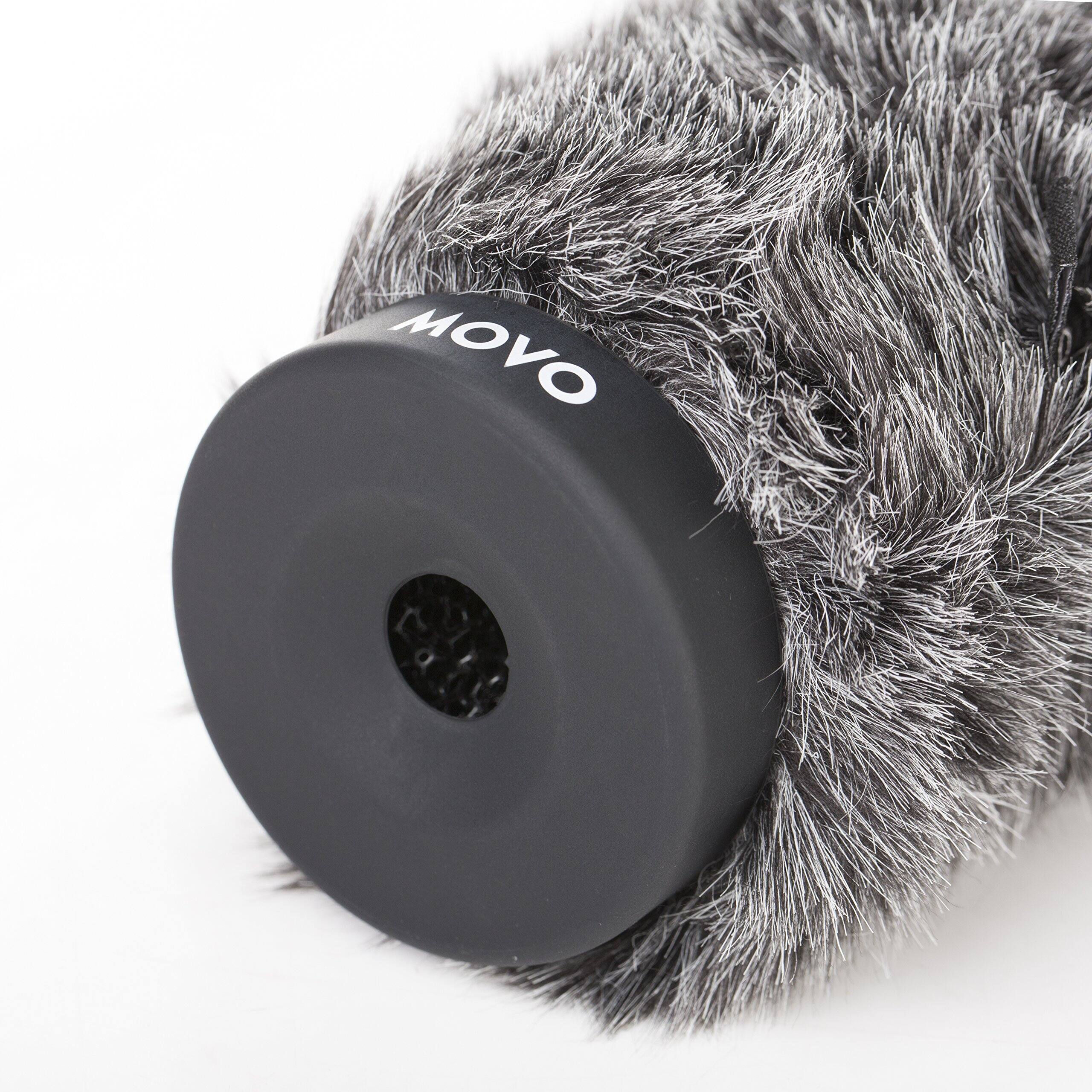 Alt View 3. MOVO - Movo WS-G270 Furry Rigid Windscreen for Microphones 18-23mm in Diameter and up to 10.6" (27cm) Long - Dark Gray.