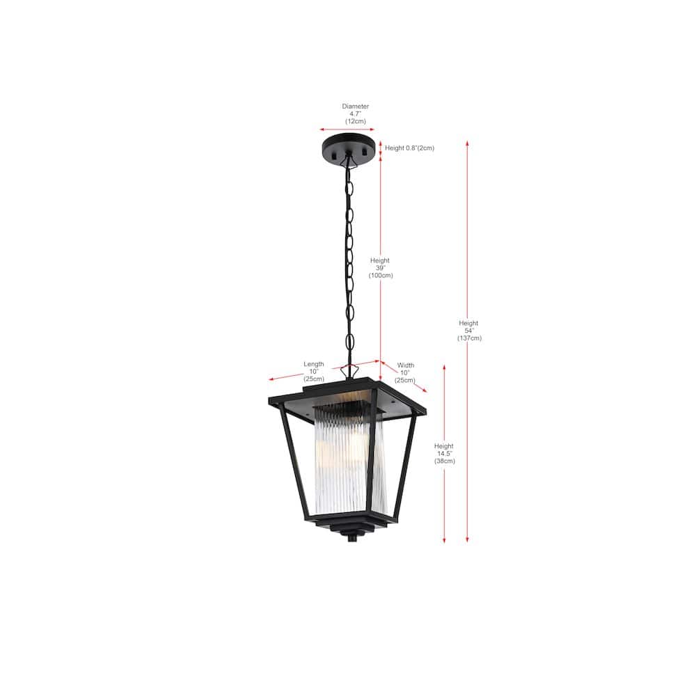 Elegant Lighting - York 7 inch Outdoor Pendant - Black price history on PriceWatchPro