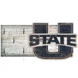 Fan Creations - Utah State Aggies 6" x 12" Mounted Key Holder - Multicolor