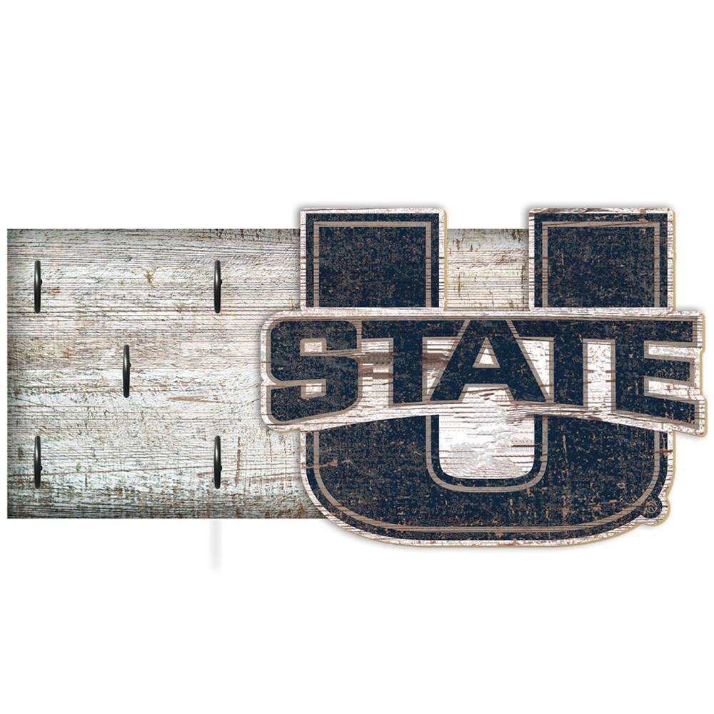 Utah State Aggies 6" x 12" Mounted Key Holder