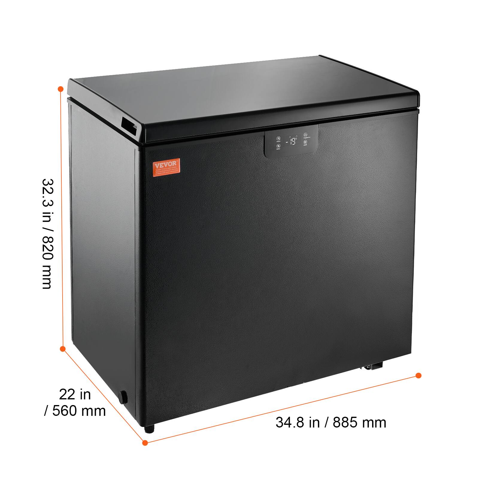 32.3 in / 820 mm  
22 in / 560 mm  
34.8 in / 885 mm