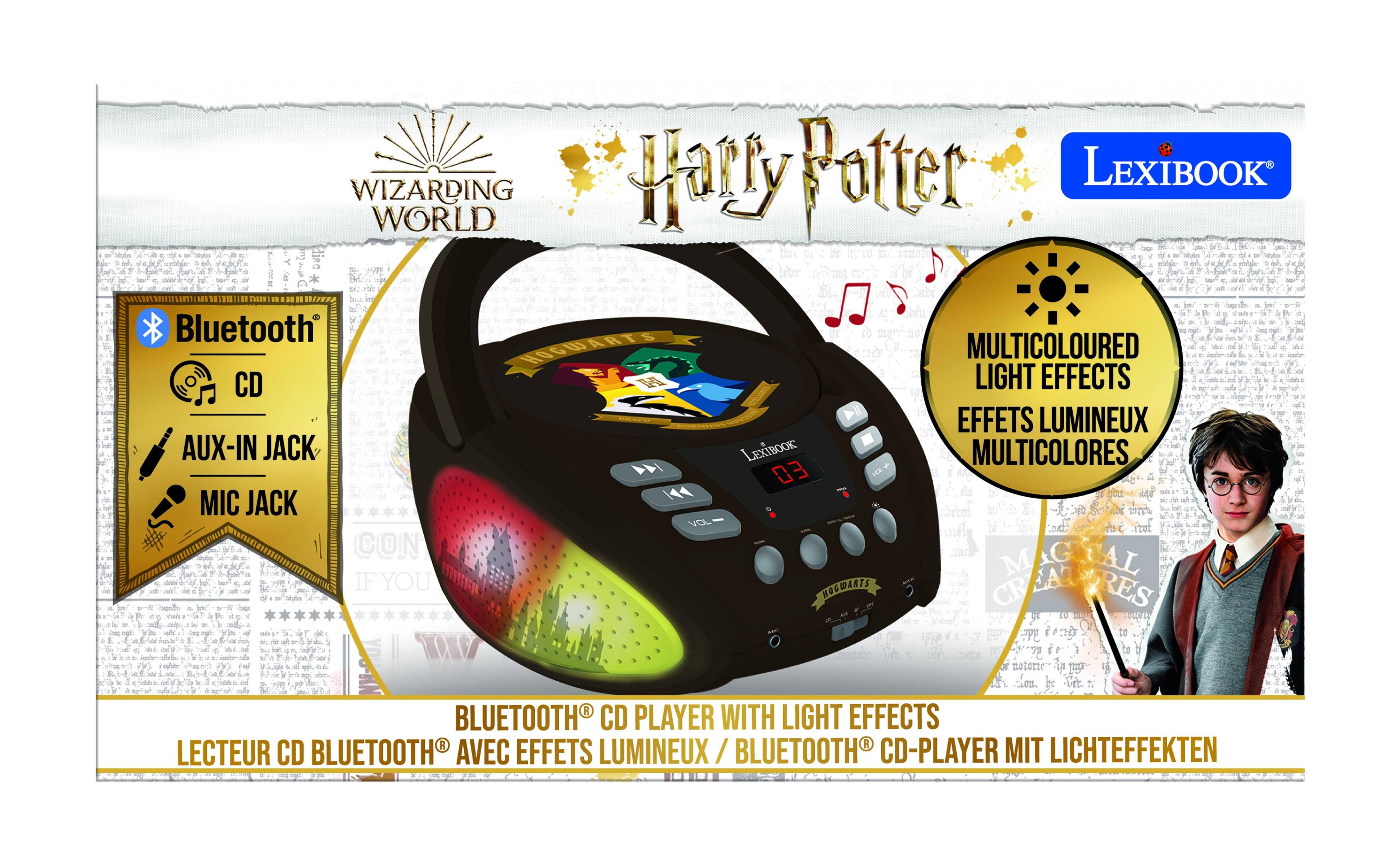 Harry Potter LEXIBOOK WIZARDING WORLD Bluetooth HOGWARTS MULTICOLOURED CD LIGHT EFFECTS EFFETS LUMINEUX AUX-IN JACK LEXiBOOK MULTICOLORES

03 IC MIC JACK VaL CON M AL IF IFYOU NOGWARTS CR LAT RES 4R BLUETOOTH CD PLAYER WITH LIGHT EFFECTS F LECTEUR CD BLUETOOTH AVEC EFFETS LUMINEUX BLUETOOTH CD-PLAYER MIT LICHTEFFEKTE