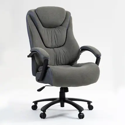 Front. Boyel Living - High Back Adjustable Ergonomic Office Chair Grey - Gray.