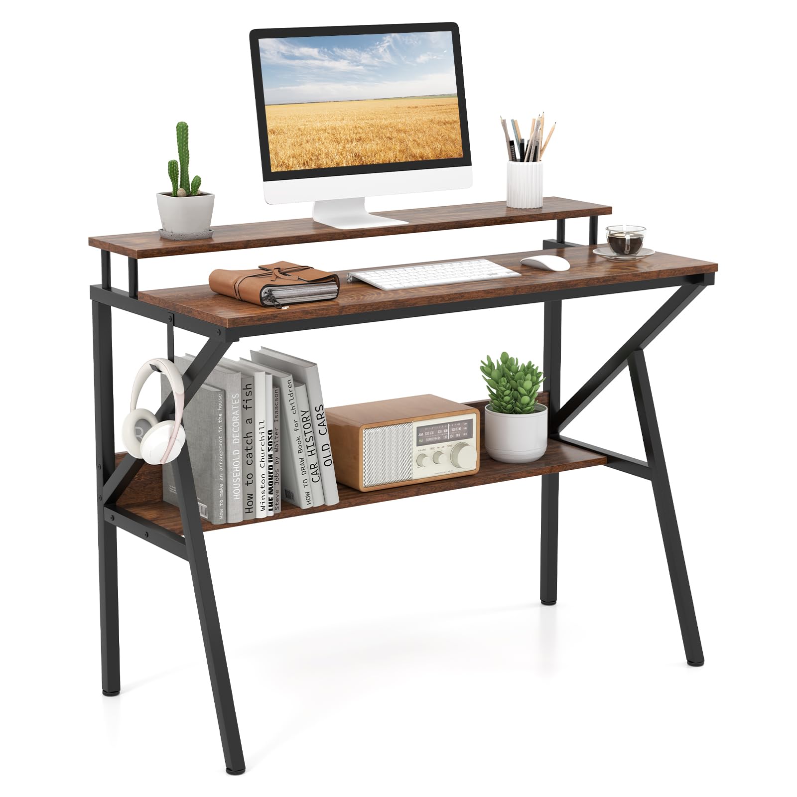 Rustic Brown + Black