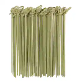 Kitcheniva - 100 Pcs Disposable Bamboo Food Skewers & Picks - Perfect for BBQ, Cocktails, Fruits, Cheese, Snacks, Sandwiches