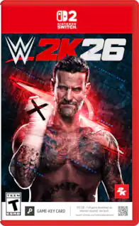 2 NINTENDO SWITCH W2K26 W 2K 26 UN I'M HELL FR TH FROZE STRAIGHT-EDOK STRAIGHT OVER EDGE SME BUNK FU GO N20Z TO SLEEP CHICAGO MADE BEST IN THE WORLD 2K TEEN T O GAME-KEY CARD 105 GB - Full game download via internet required. see back. support.nintendo.com/switch2/gamekeycard