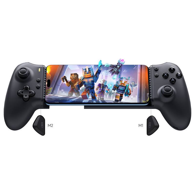 Alt View 6. Rossetta - M15 Mobile Gaming Controller for Android/iPhone 15 with Hall Trigger - Play Minecraft & COD - Black.