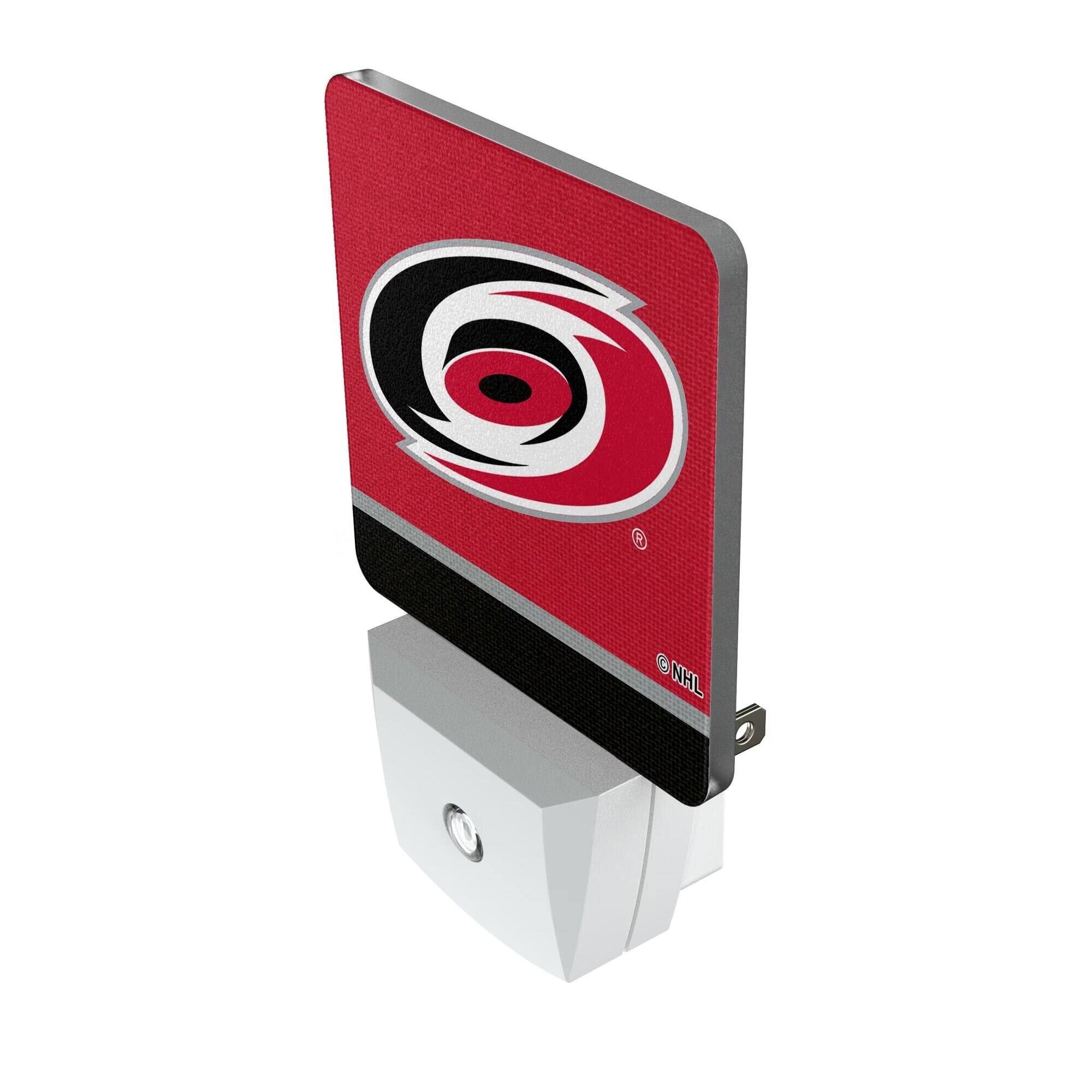 Alt View 1. Keyscaper - Carolina Hurricanes Stripe Design Nightlight 2-Pack - Multicolor.