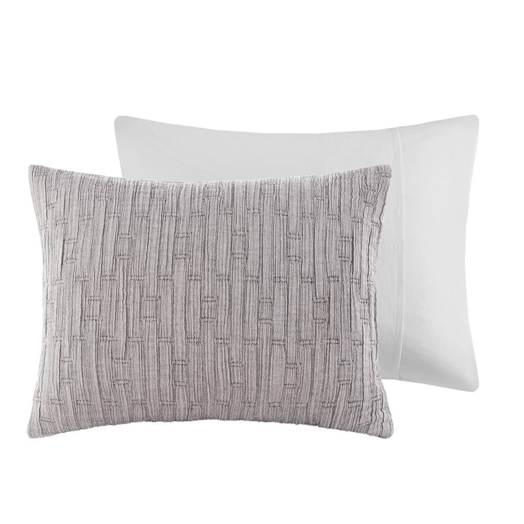 Alt View 4. Gracie Mills - Gracie Mills Julia Comforter Set - Charcoal.