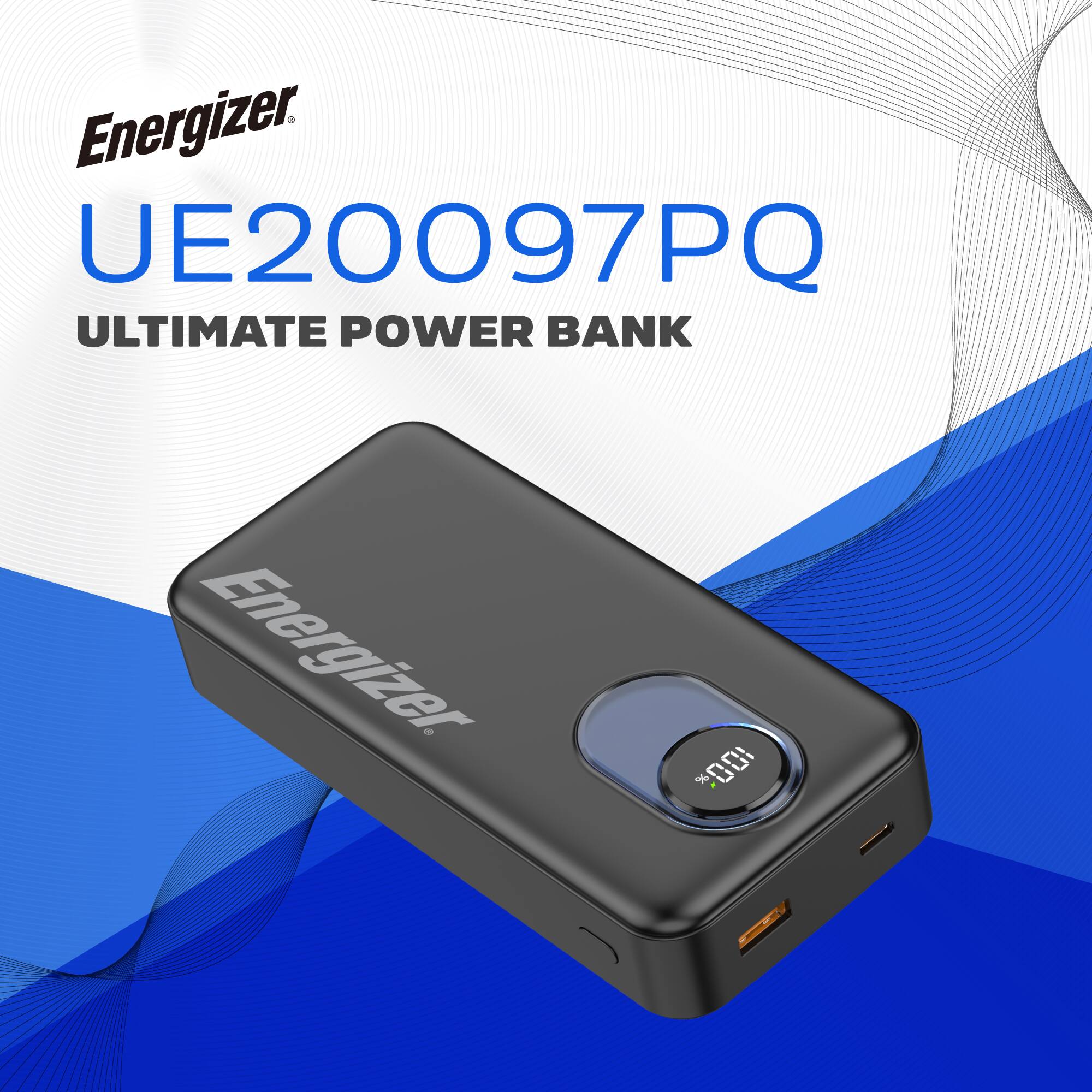 Energizer  
UE20097PQ  
ULTIMATE POWER BANK  
Energizer  
% 001