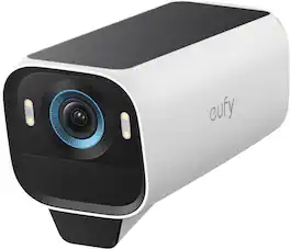 eufy - eufyCam S3 Pro, Outdoor Wireless 4K Solar Powered Add-On Security Camera (Base Not Included) - White