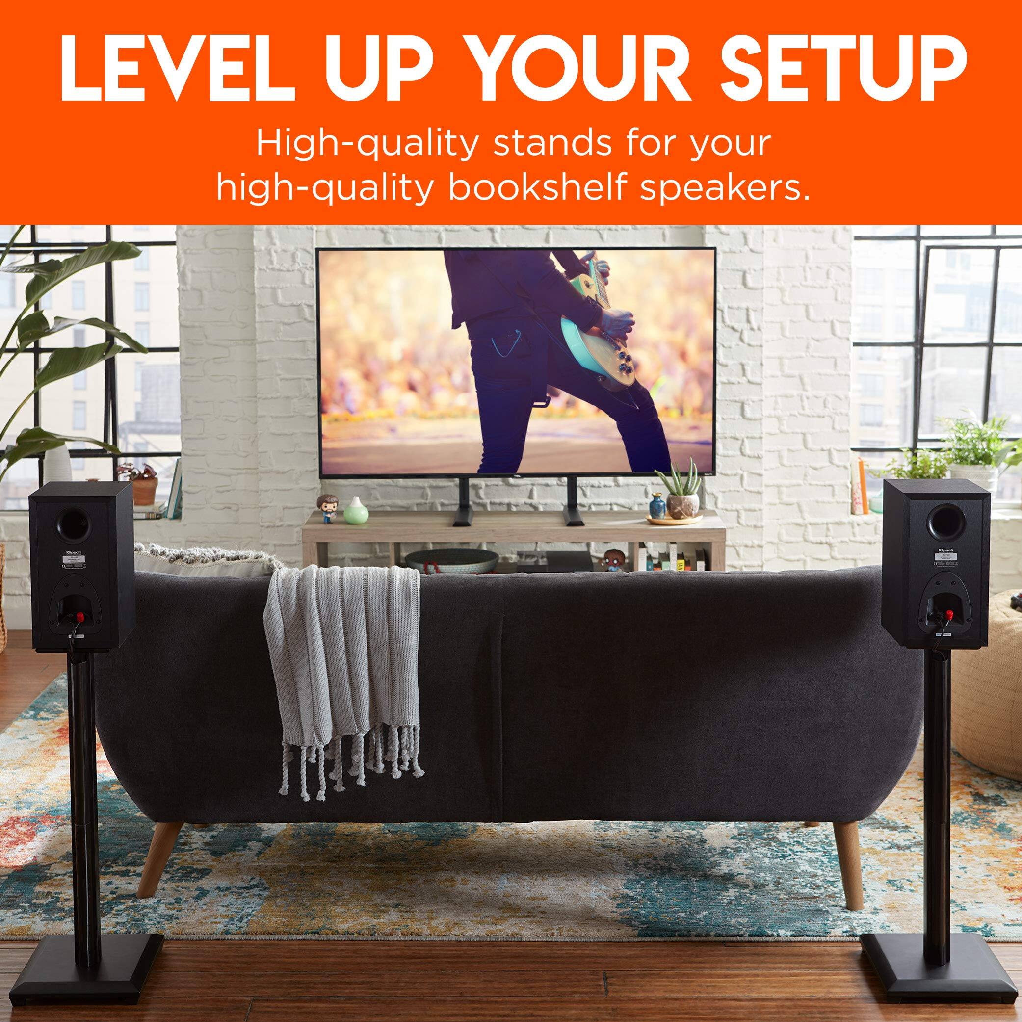 LEVEL UP YOUR SETUP
High-quality stands for your high-quality bookshelf speakers.