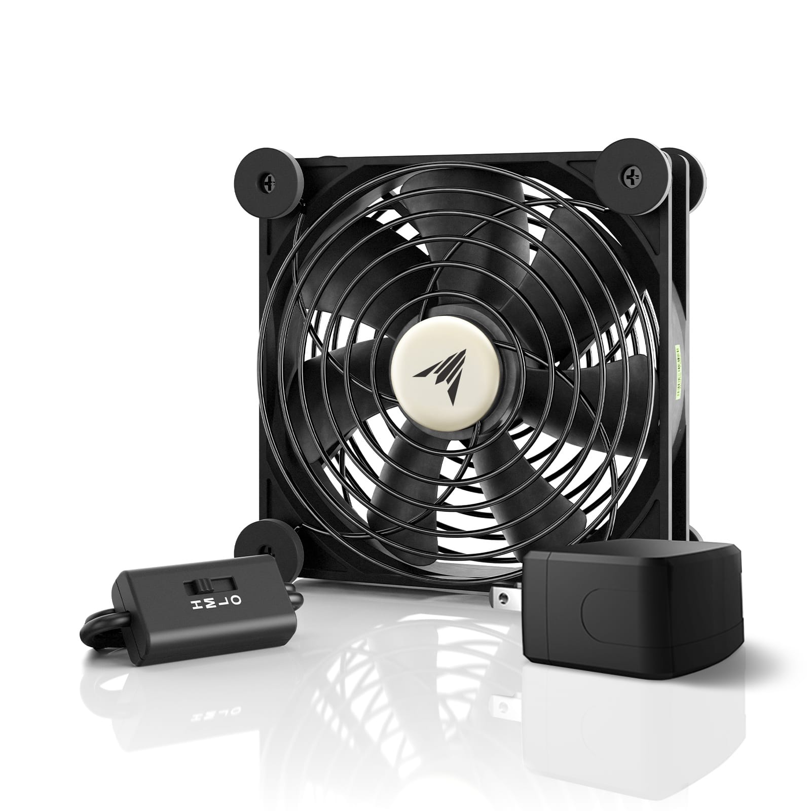 AC Infinity - MULTIFAN S3-P, Quiet AC-Powered Cooling Fan 120mm - Black