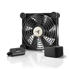 AC Infinity - MULTIFAN S3-P, Quiet AC-Powered Cooling Fan 120mm - Black