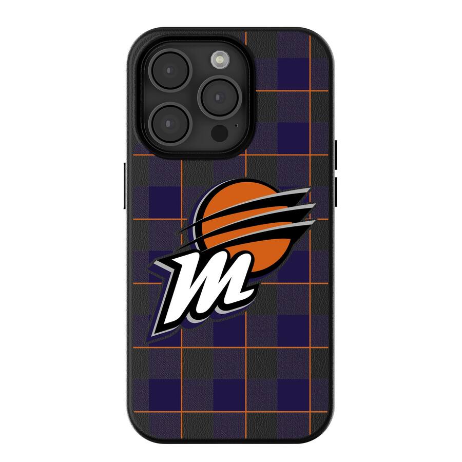 Wnba Phones Keyscaper WNBA Phoenix Mercury Plaid Magnetic Bump iPhone Case 15 Plus ...